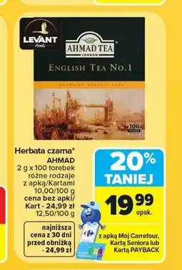Carrefour Herbata czarna Ahmad Tea English Tea No.1 oferta
