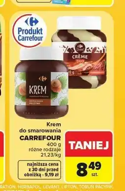 Carrefour Krem do smarowania orzechowo-kakaowy Carrefour oferta