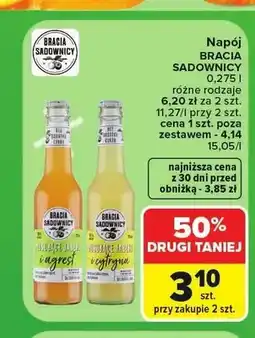 Carrefour Napój Bracia Sadownicy Musujące Jabłko i cytryna oferta