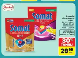 Carrefour Kapsułki do zmywarki Somat Excellence Premium 5in1 oferta