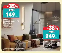 Biedronka Lampa wisząca LED Goldlux Florentyna czarna 48W 4000K oferta