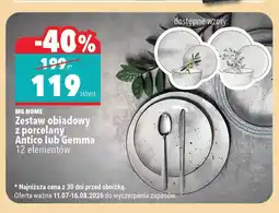 Biedronka Zestaw obiadowy z porcelany Antico MG Home 12 elementów oferta
