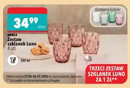 Biedronka Zestaw szklanek Luno Homla oferta