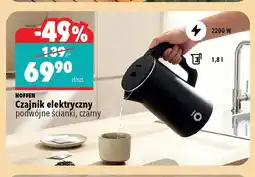 Biedronka Czajnik elektryczny Hoffen czarny oferta