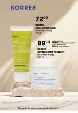 Ziko Dermo KORRES SANTORINI GRAPE maska do twarzy oferta