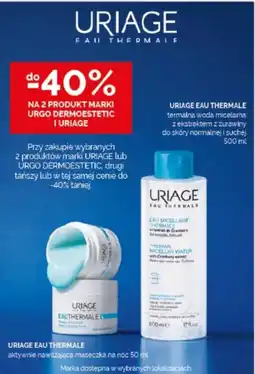 Ziko Dermo URIAGE EAU THERMALE aktywnie nawilzajaca maseczka na noc oferta