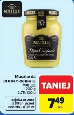 Carrefour Musztarda DIJON ORIGINALE MAILLE oferta
