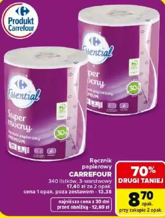Carrefour Ręcznik papierowy Essential oferta