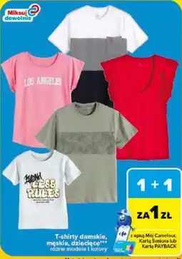 Carrefour T-shirty damskie, męskie, dziecięce oferta