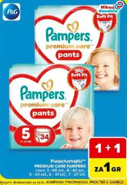 Carrefour Pieluchomajtki Pampers Premium Care Pants oferta