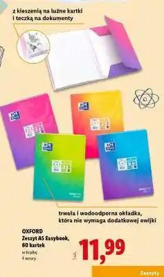 Lidl OXFORD Zeszyt A5 Easybook oferta