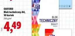 Lidl OXFORD Blok techniczny A4, 10 kartek oferta