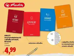 Lidl HERLITZ Zeszyt przedmiotowy A5 oferta