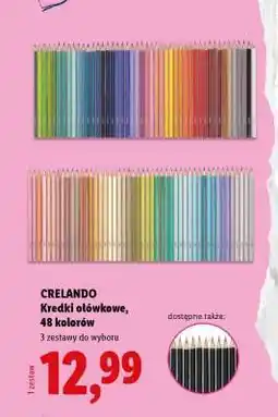 Lidl CRELANDO Kredki ołówkowe, 48 kolorów oferta