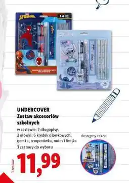 Lidl UNDERCOVER Zestaw akcesoriów szkolnych oferta
