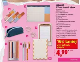 Lidl CRELANDO Wybrane akcesoria szkolne oferta