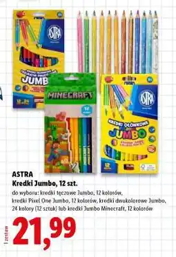 Lidl ASTRA Kredki Jumbo, 12 szt oferta
