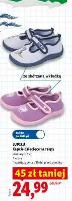 Lidl LUPILU Kapcie dziecięce na rzepy oferta
