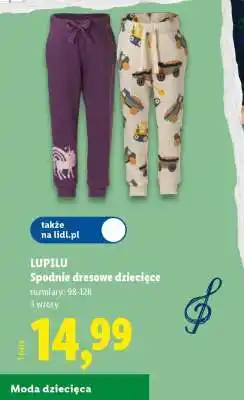 Lidl Lupilu Spodnie dresowe dziecięce oferta