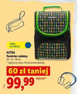 Lidl ASTRA Tornister szkolny oferta