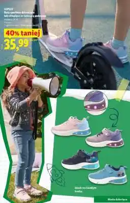 Lidl LUPILU Buty sportowe dziewczęce lub chłopięce ze świecącą podeszwą oferta
