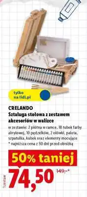 Lidl CRELANDO Sztaluga stołowa z zestawem akcesoriów w walizce oferta