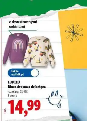 Lidl LUPILU Bluza dresowa dziecięca oferta