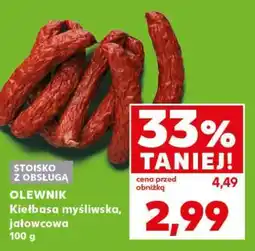 Kaufland OLEWNIK Kiełbasa myśliwska, jałowcowa 100 g oferta