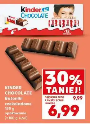 Kaufland KINDER CHOCOLATE Batoniki czekoladowe 150 g opakowanie oferta