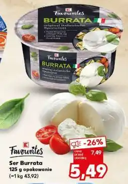 Kaufland Ser Burrata 125 g opakowanie oferta