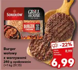 Kaufland Burger wołowy z warzywami 240 g opakowanie oferta