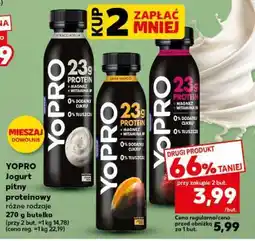 Kaufland YOPRO Jogurt pitny proteinowy różne rodzaje 270 g butelka oferta