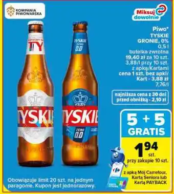 Carrefour Tyskie Gronie oferta