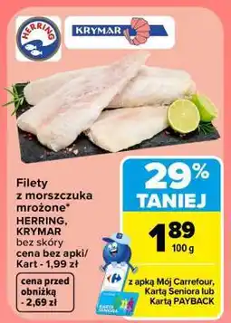Carrefour Filety z morszczuka mrożone oferta