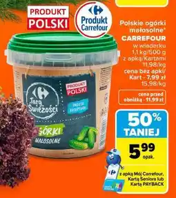 Carrefour Polskie ogórki małosolne oferta