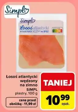 Carrefour Łosoś atlantycki wędzony na zimno oferta