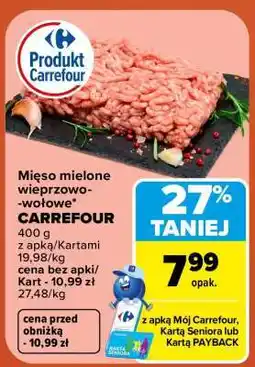 Carrefour Mięso mielone wieprzowo-wołowe Carrefour oferta