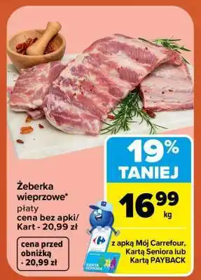 Carrefour Żeberka wieprzowe oferta