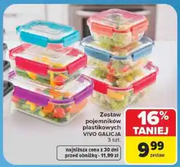 Carrefour Zestaw pojemników plastikowych VIVO GALICJA oferta