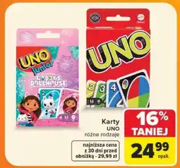 Carrefour Karty UNO oferta