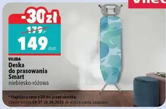 VILEDA Deska do prasowania Smart niebiesko-różowa