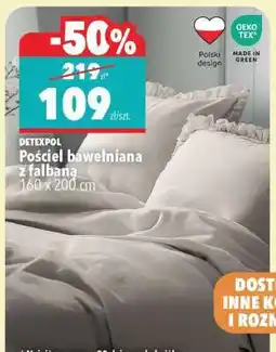 Biedronka Pościel bawełniana z falbaną oferta