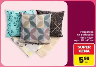 Carrefour Poszewka na poduszkę oferta