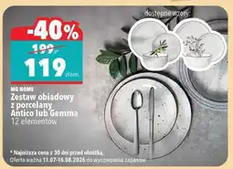 Biedronka Zestaw obiadowy z porcelany Antico lub Gemma oferta