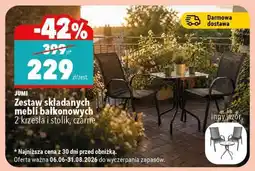 Biedronka Zestaw składanych mebli balkonowych oferta