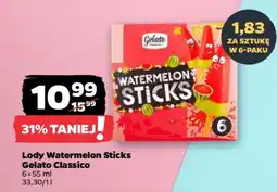 Netto Lody Watermelon Sticks Gelato Classico oferta