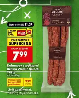 Biedronka Kabanosy z wędzarni Kraina Wędlin Select , 175 g oferta
