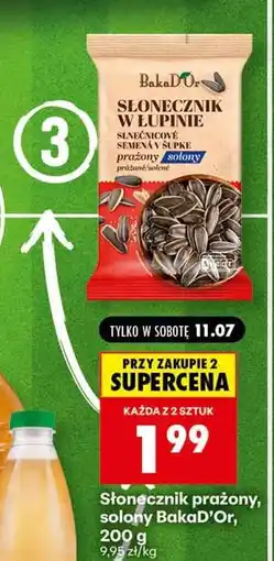 Biedronka Słonecznik prażony solony BakaD'Or, 200 g oferta