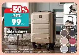 Biedronka Walizka kabinowa z odpinanymi kółkami oferta