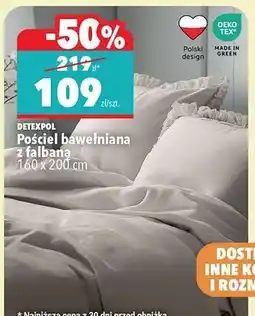 Biedronka Pościel bawełniana z falbaną oferta